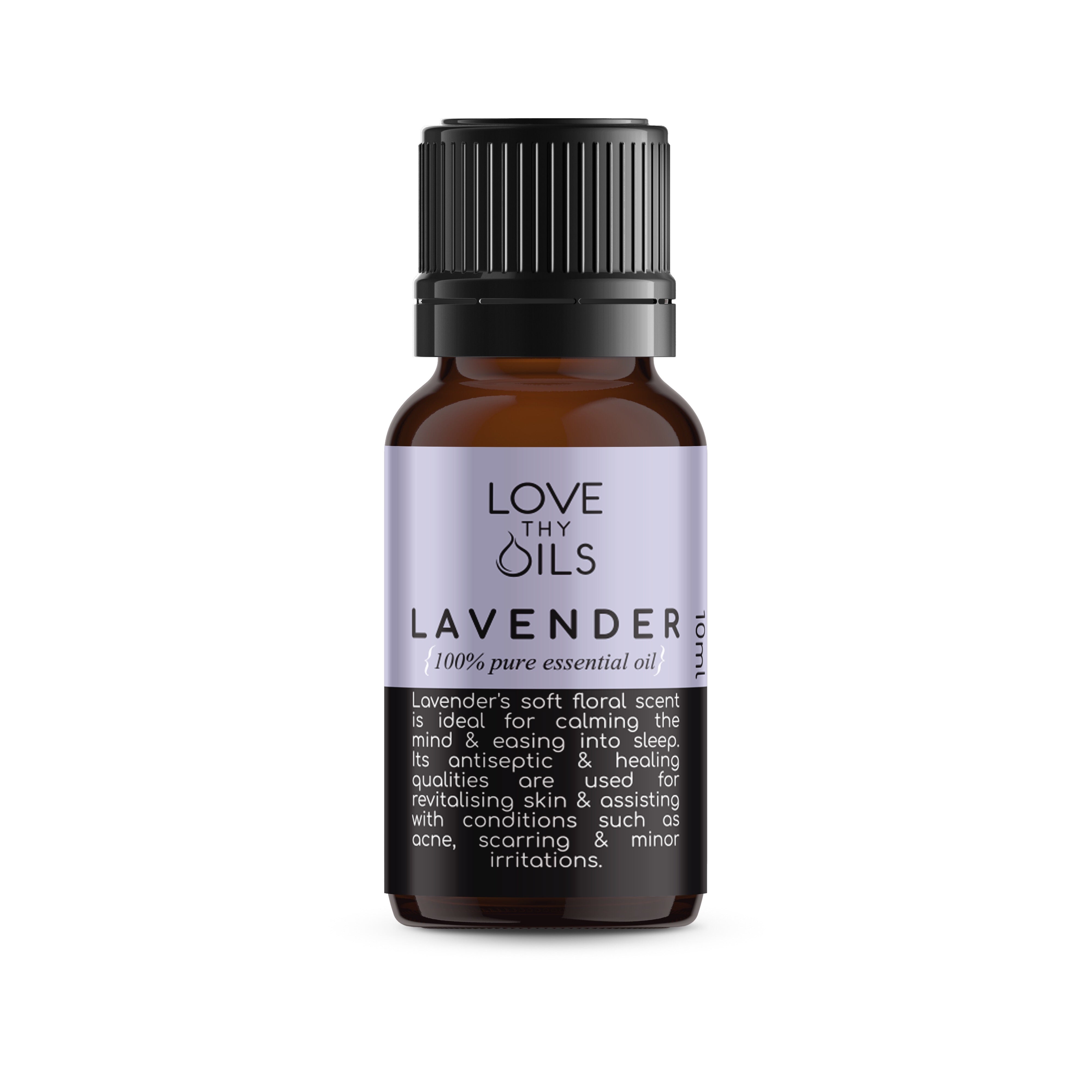 100% Pure Lavender essential oil.  Aromatherapy oil for sleep and relaxation.